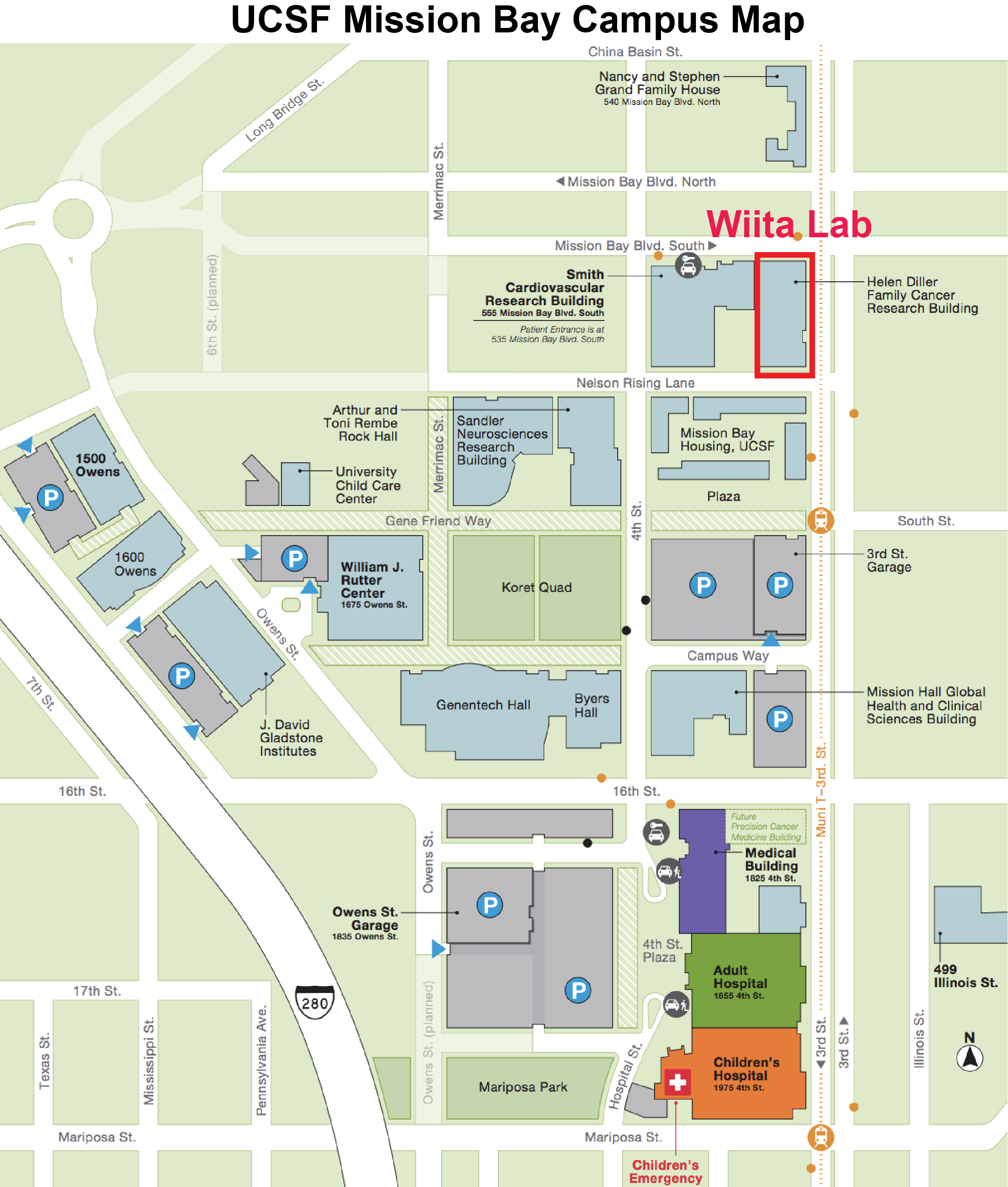 Mission Bay Campus Map